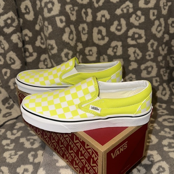 Vans Slip-On Checkerboard Skate Shoe Evening Primrose 😍 New 🆕 & Never Worn 😍 - Picture 4 of 17